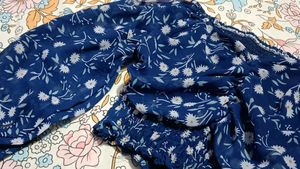 Floral Blue Top