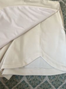 Trendy High waist White Skort