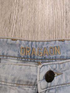 Sc9239 Dragaon Wide Leg Jeans Waist 34