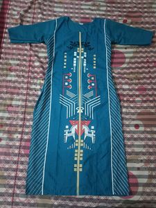Blue Printed Kurta