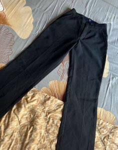 Black Straight Leg Trousers