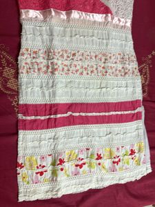 pink and white kurti