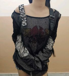 Skull Print Punk rave