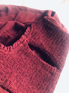 Maroon Long Sleeve Top