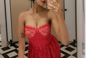 Hot Red Ruffle Bodycon Dress