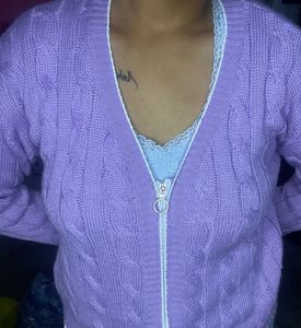 Lavender Knit Sweater