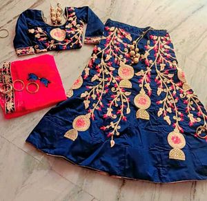 Embroidered Lehenga Choli Set