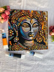 Krishna Abstract Painting On Canvas