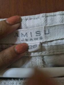 White Straight Fit Jeans
