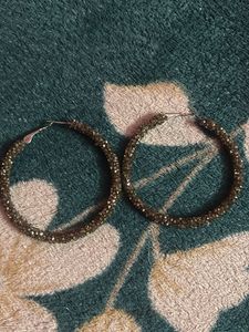 Sparkly Hoop Earrings