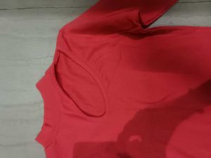 Chic Coral Cutout Top