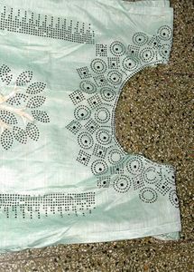 Mint Green Tree Print Gown