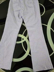 Zara Gingham checkered Cropped bootcut pant