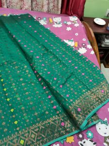 Brand new Jamdani Sari Copper zari Allover Work