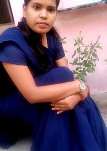Navy 💙 Blue Saree For College