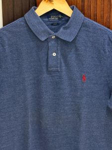 Ralph Lauren Polo Neck T-Shirt Size Large Slim Fit