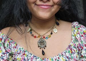 Handmade Layered Charm Necklace