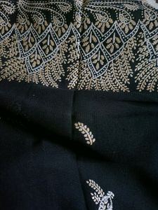 Black Beautiful Georgette Saree