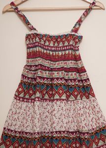 Boho Print Mini Dress