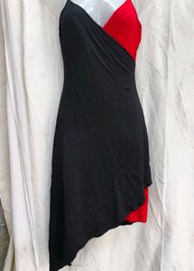 412711. Chic Two-Tone Mini Dress