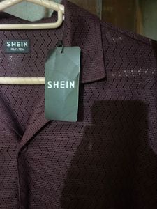 Burgundy Patterned Shirt