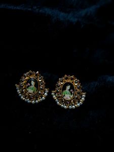 Elegant Indian Art Earrings