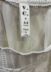 Floral Lace Pleated Blouse