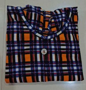 Plaid Button-Down Midi Dress