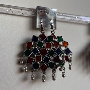 Statement Indo-Western Earrings - Set of 2 Pairs