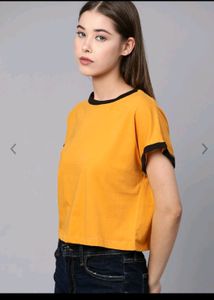 Mustard Yellow T-shirt For Women
