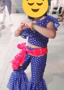 Crop Top With Sharara For 4-5 Year Girl
