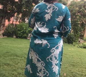 Robin Blue Leaf Kurta