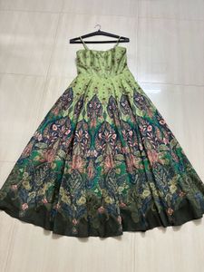 Ritu Kumar Green Francesca Long Dress