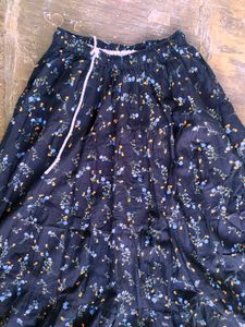 Floral Korean Maxi Skirt🖤