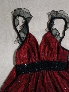 Red &amp; Black Party Dress