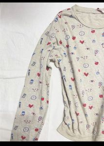 Girls&#39; Long Sleeve Floral Top🩵✨