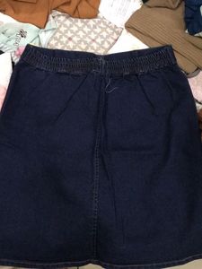 Button Front Skirt