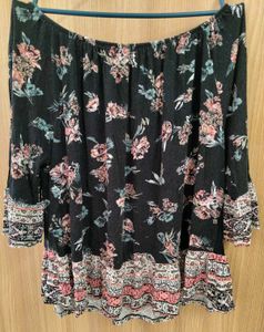 🌸 Rivers Boho Floral Off-Shoulder Top 🌸
