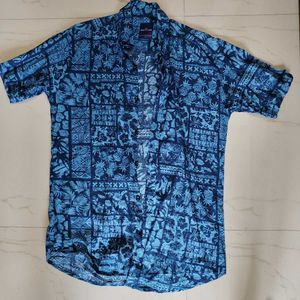 Blue Patterned Shirt