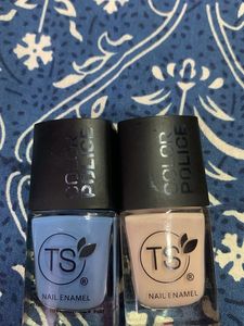 TS Nail Enamel Duo - Blue & Nude