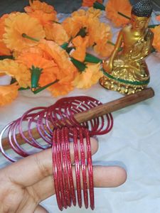 Glittering RED COLOUR ♥️ GLASS BA