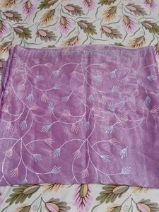 Elegant Lavender Floral Saree