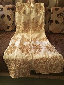 Party Ware Kurti With Golden Work😍