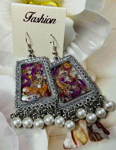 Fashionable Square Drop Earrings