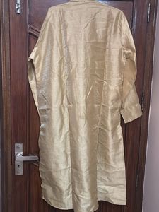 Gold Silk Kurta