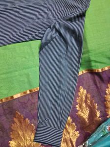 GentlyUsed GreyColorStriped LongSleeve Button Down