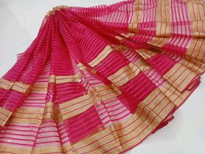 Cotton Silk Saree With Embroidery Blouse