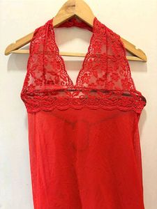Halter Neck Beautiful Lace Trim Top