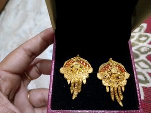 2 Gram Micro Gold Earrings