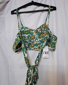 Floral Print Crop Top
